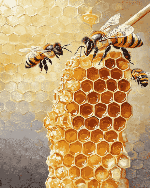 Honey Bee Hive Nature Diamond Painting