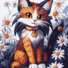 Honey The Cat Cartoon Diamond Painting