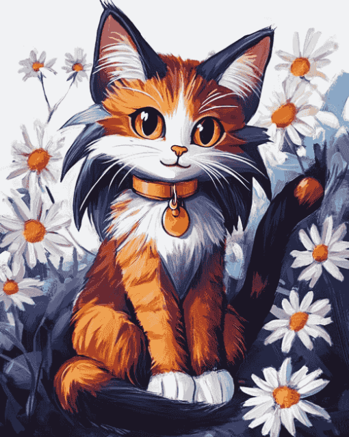 Honey The Cat Cartoon Diamond Painting