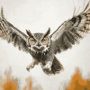 Horned Owl Birds Diamond Painting