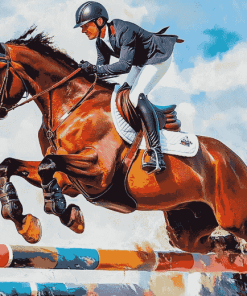 Horse Show Jumping Diamond Painting