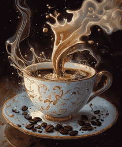 Hot Coffee Fantasy Diamond Painting