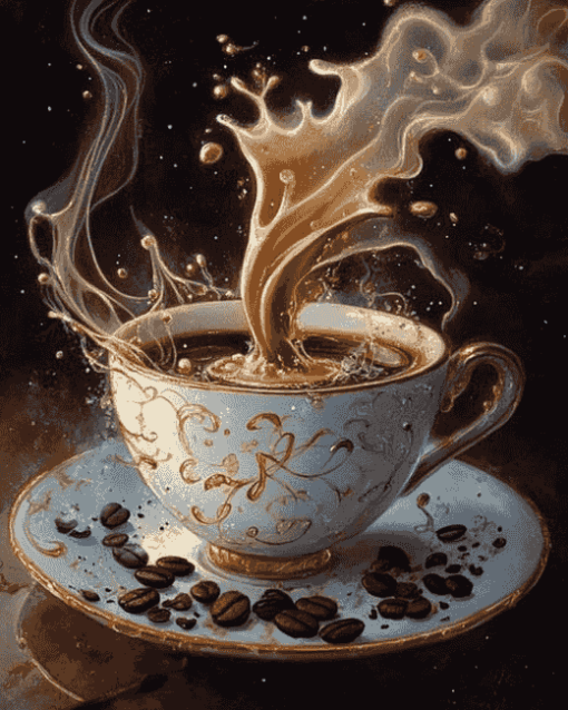 Hot Coffee Fantasy Diamond Painting