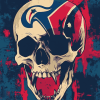 Houston Texans Skull Diamond Painting