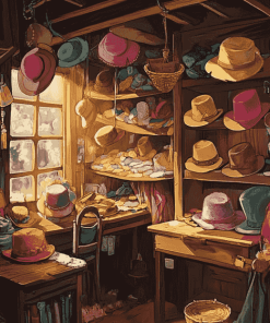 Howls Moving Castle Hat Shop Diamond Painting