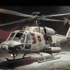 Huey Helicopter Aircraft Diamond Painting