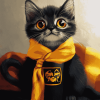 Hufflepuff Kittens Diamond Painting