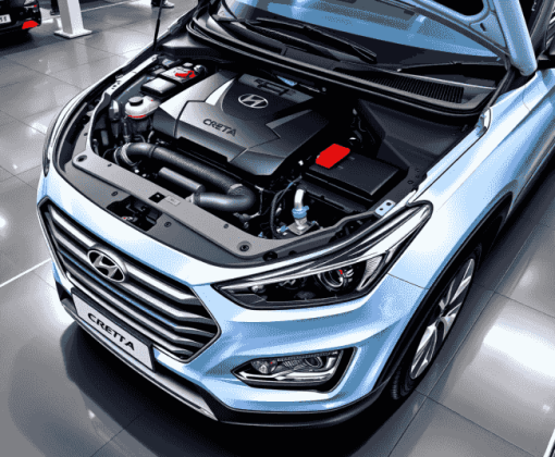 Hyundai Creta Car Engine Diamond Painting