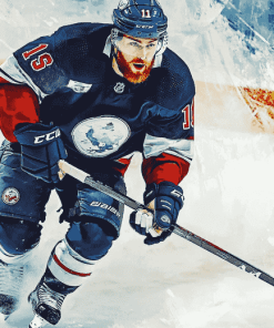 Ice Hockey Star Pierre Luc Dubois Diamond Painting