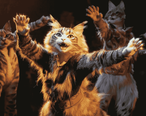 Iconic Cats Musical Diamond Painting