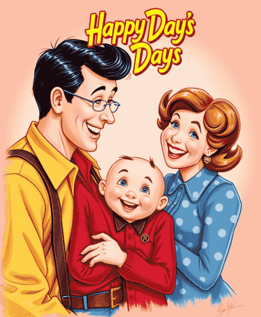 Iconic Happy Days Cast Diamond Painting