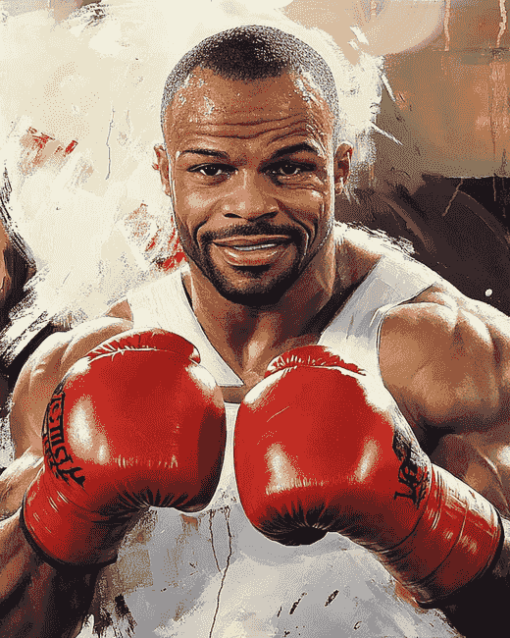 Iconic Roy Jones Jr Diamond Painting