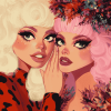 Illustration Trixie And Katya Animation Diamond Painting