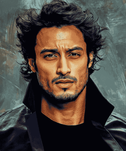 Indian Actor Tiger Shroff Diamond Painting