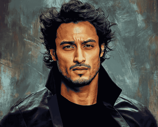 Indian Actor Tiger Shroff Diamond Painting