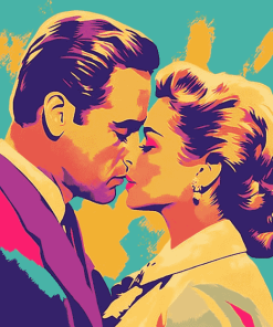 Ingrid Bergman and Bogart Colorful Diamond Painting