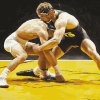 Iowa Hawkeyes Wrestling Diamond Painting