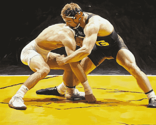 Iowa Hawkeyes Wrestling Diamond Painting