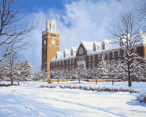 Iowa State Winter Wonderland Diamond Painting