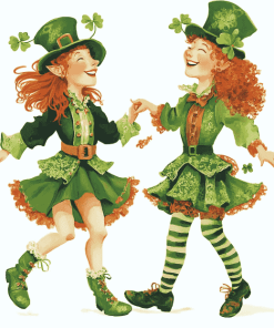 Irish Leprechaun Dance Diamond Painting