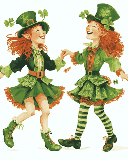 Irish Leprechaun Dance Diamond Painting