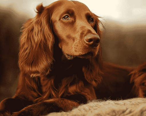 Irish Setter Puppies Diamond Painting