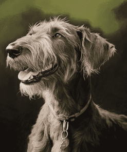 Irish Wolfhound Puppy Diamond Painting