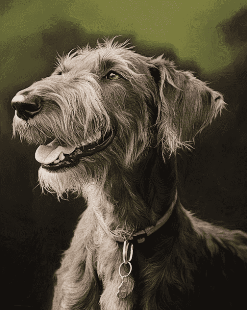 Irish Wolfhound Puppy Diamond Painting