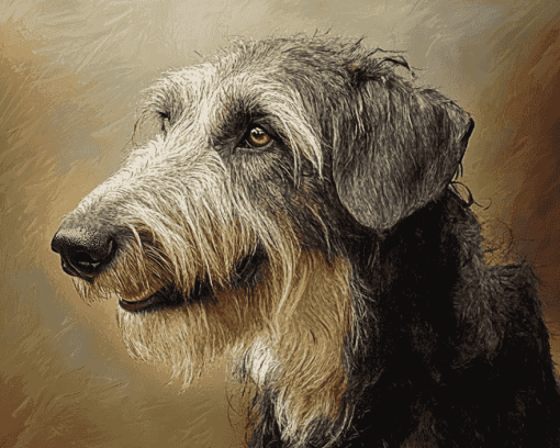 Irish Wolfhound Puppy Diamond Painting