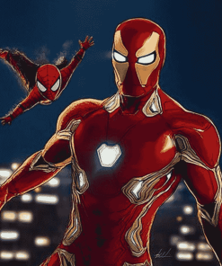 Iron Man and Spiderman Heroes Diamond Painting