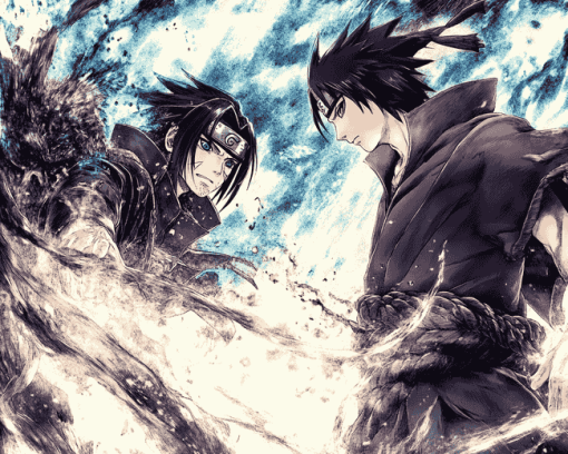 Itachi and Sasuke Anime Diamond Painting