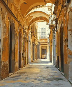 Italy Alleys in Mazara del Vallo Diamond Painting