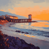 Italy Seascapes Sunset Diamond Painting