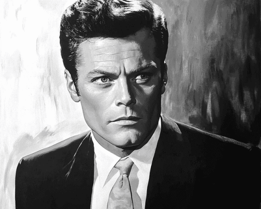 Jack Lord Famous Figure Diamond Painting