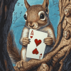 Jack of Diamonds Squirrel Diamond Painting