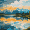 Jackson Lake Scenic Beauty Diamond Painting