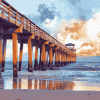 Jacksonville Beach Pier Diamond Painting