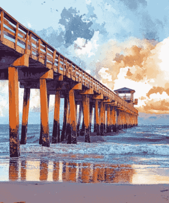 Jacksonville Beach Pier Diamond Painting