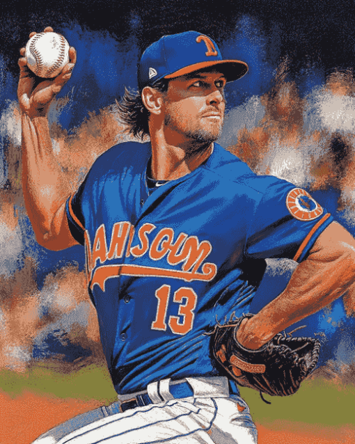 Jacob DeGrom Baseball Legend Diamond Painting