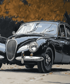 Jaguar Mark 1 Classic Cars Diamond Painting