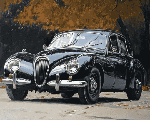 Jaguar Mark 1 Classic Cars Diamond Painting