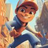 Jake Subway Surfers Animation Diamond Painting