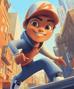 Jake Subway Surfers Animation Diamond Painting