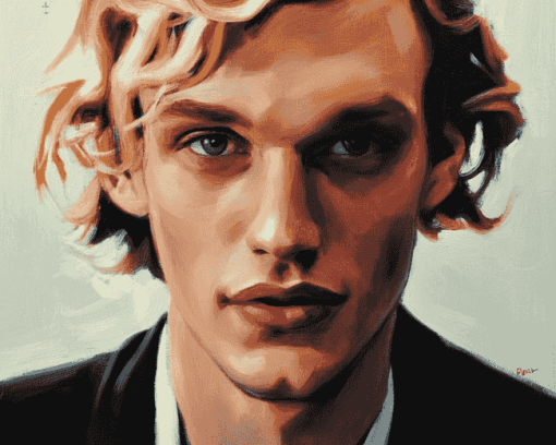 Jamie Campbell Bower Star Diamond Painting