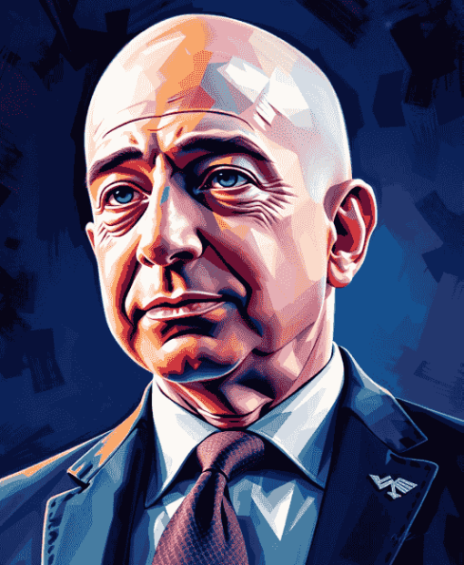 Jeff Bezos Business Icon Diamond Painting