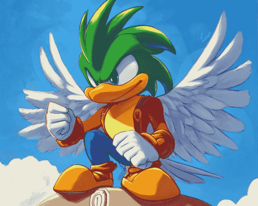 Jet The Hawk Sonic Diamond Painting