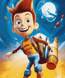 Jimmy Neutron Cartoon Diamond Painting