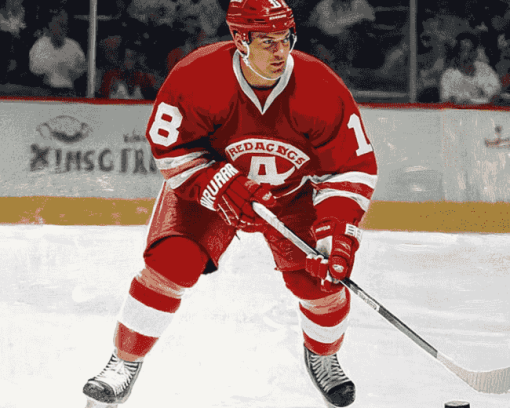 Joe Kocur Detroit Redwings Diamond Painting