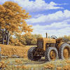 John Sloane Rusty Tractor Scene Diamond Painting