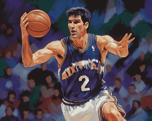 John Stockton Basketball Legend Diamond Painting